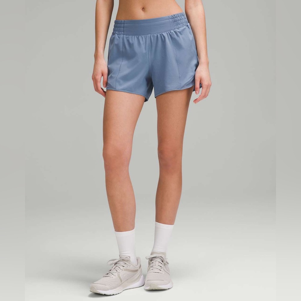 Lululemon  Speed Up High-Rise Lined Short 4" Oasis Blue
